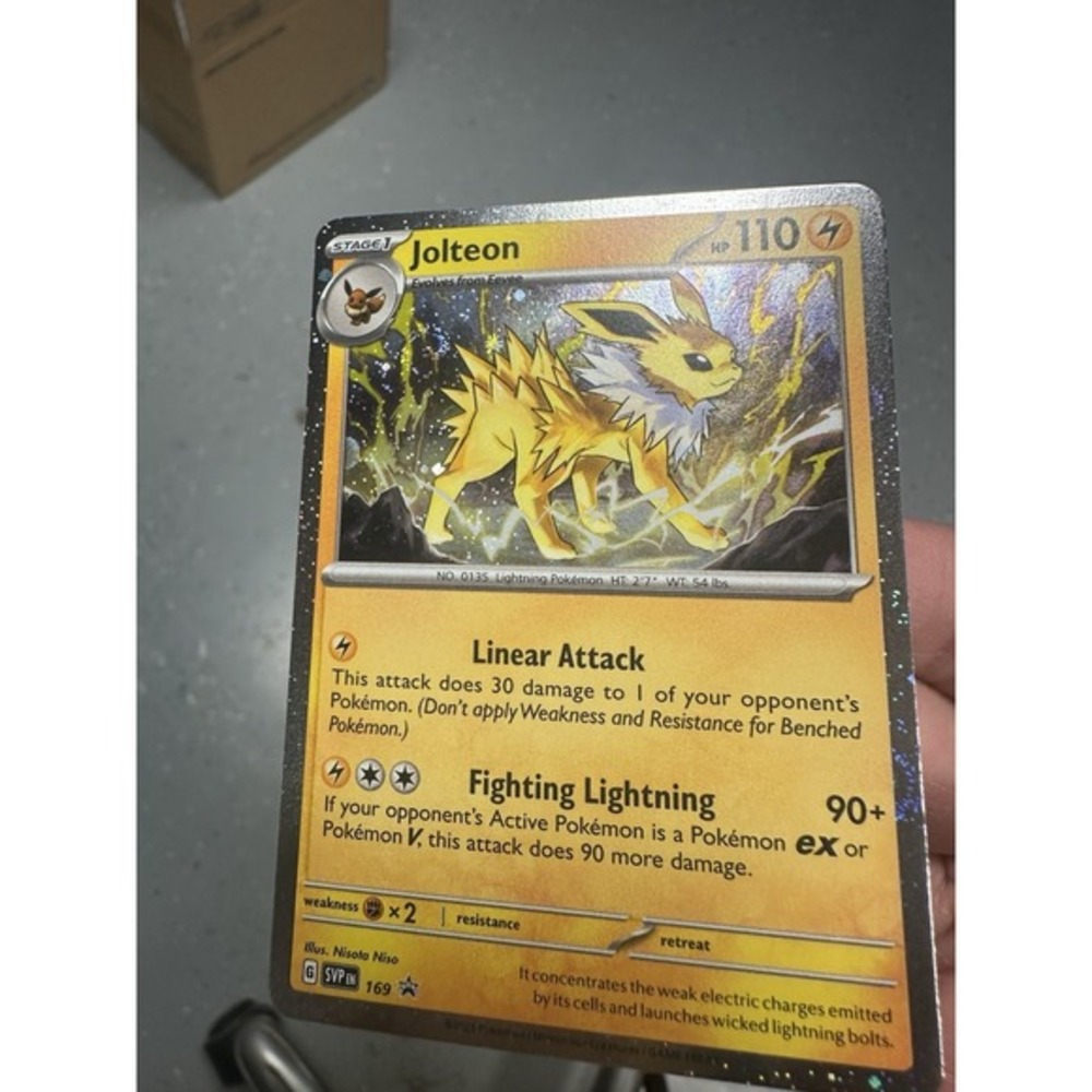 Jolteon 169 promo cosmos holo FART SWIRL🌀‎ Near mint!! NM